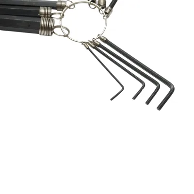 Set di 10 chiavi esagonali a brugola da 1,5 a 10 mm, acciaio al carbonio HRC 48-52 Crownman - immagine 4