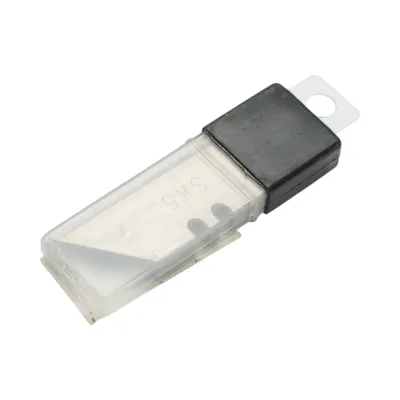 Set di 10 lame da taglio trapezoidali professionali da 19x61 mm in acciaio SK5 Crownman. - immagine 3
