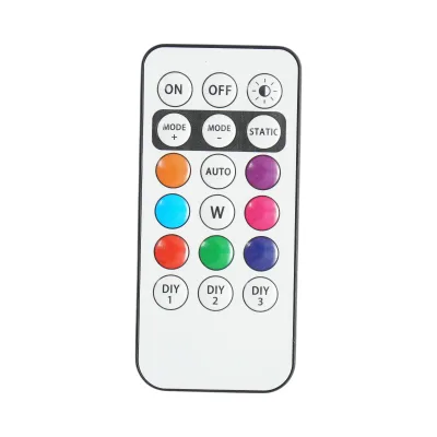 Set di 10 luci stroboscopiche LED RGB con telecomando, 10 modalità, 8 colori, batteria al litio ricaricabile da 110 mAh USB-C IP65 - immagine 3