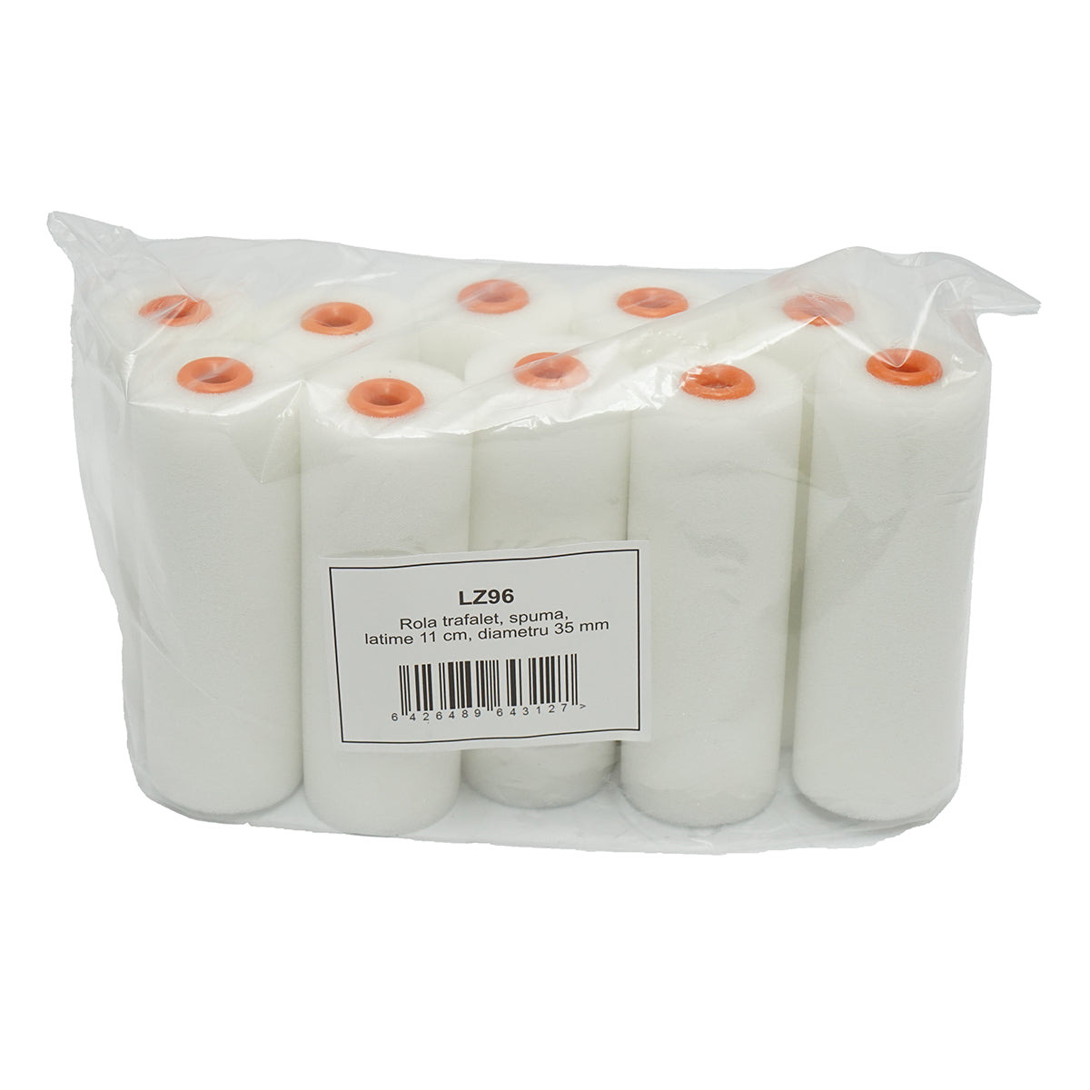 Set di 10 rulli in schiuma, lunghezza 10 cm, diametro 35 mm - immagine 2
