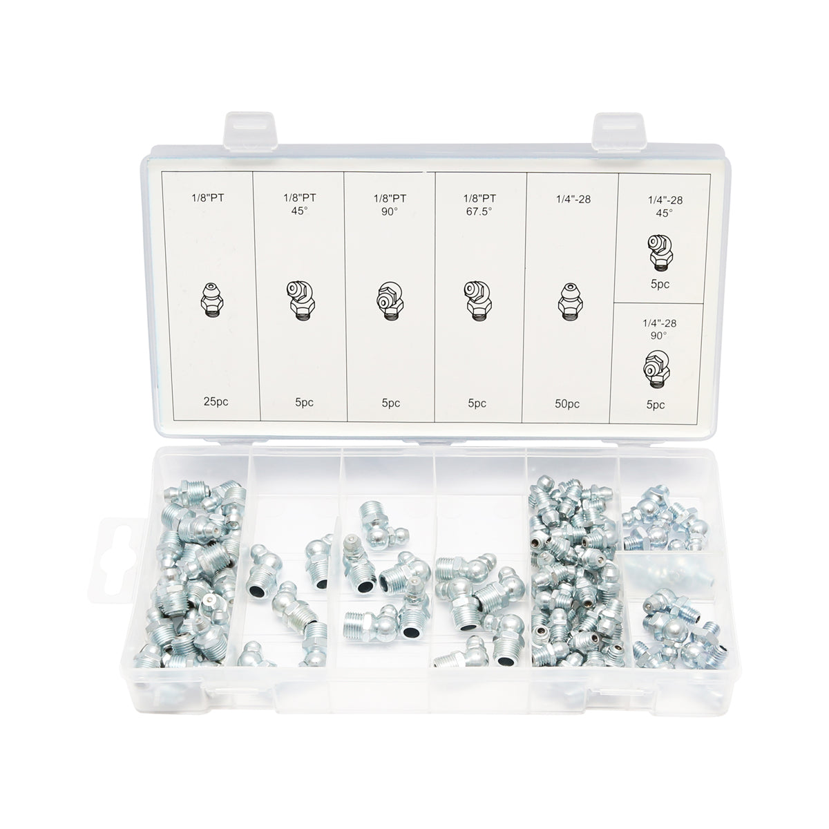 Set di 100 ingrassatori metrici e in pollici - immagine 2