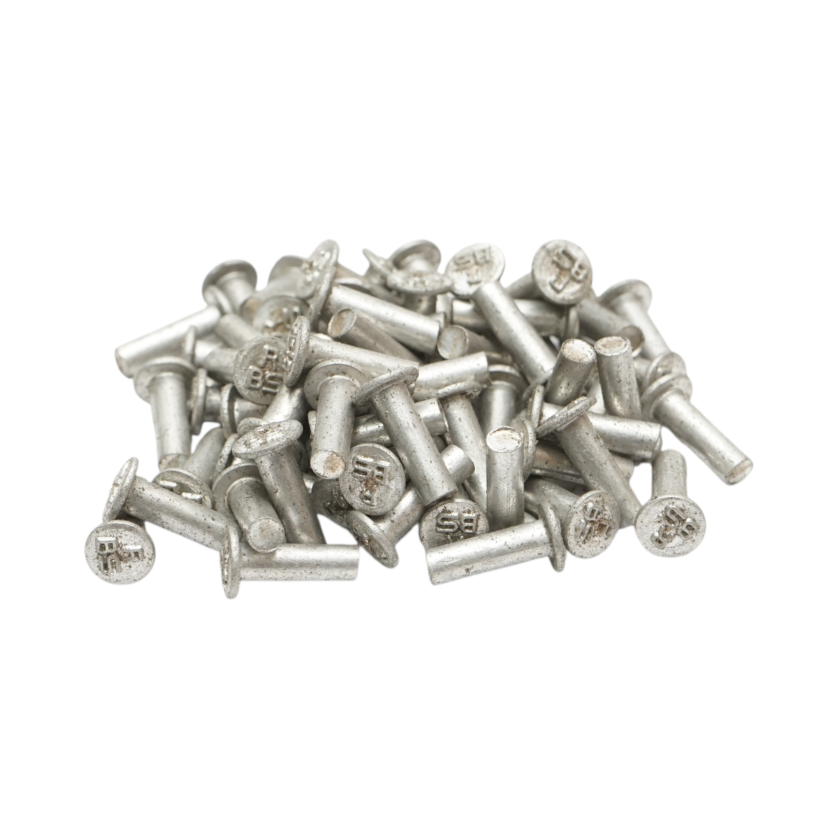 Set di 100 rivetti per pastiglie freno Fiat, New Holland, Massey Ferguson 16x4,5mm codice OEM 850197, MF05-0042