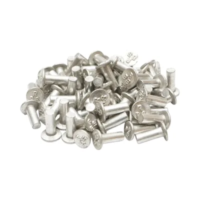 Set di 100 rivetti per pastiglie freno Fiat, New Holland, Massey Ferguson 4,3x13mm codice OEM 13878260