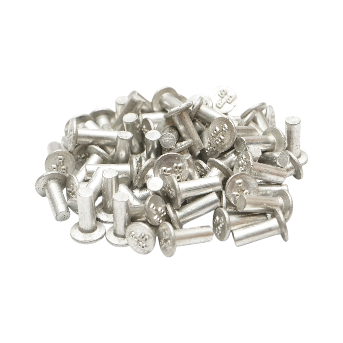 Set di 100 rivetti per pastiglie freno Fiat, New Holland, Massey Ferguson 4,3x13mm codice OEM 13878260