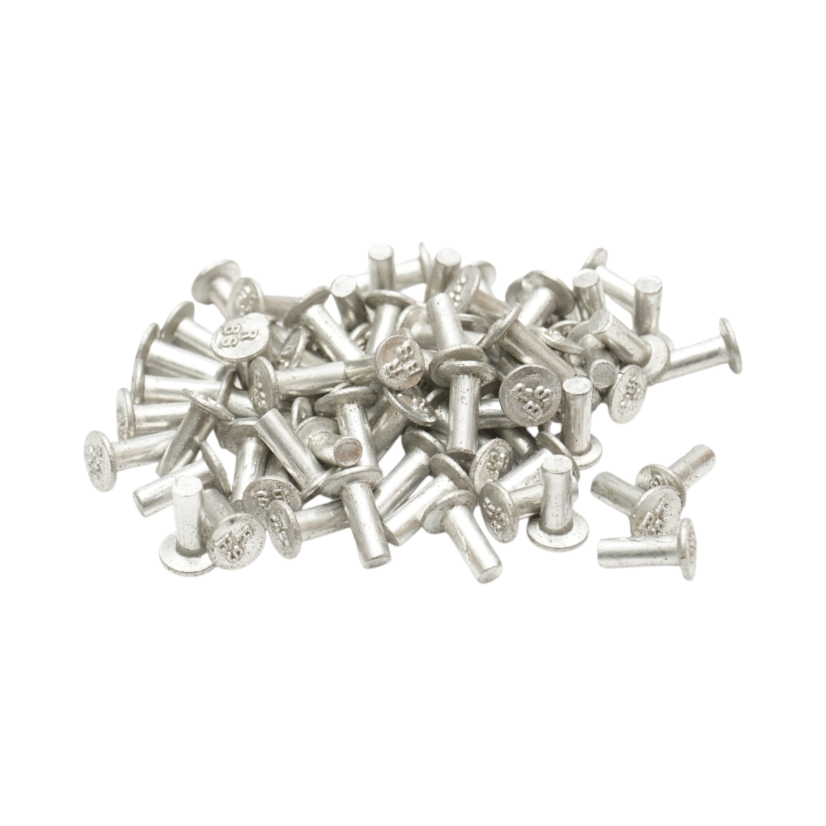 Set di 100 rivetti per pastiglie freno Fiat, New Holland, Massey Ferguson 4,5x13mm codice OEM 13868260