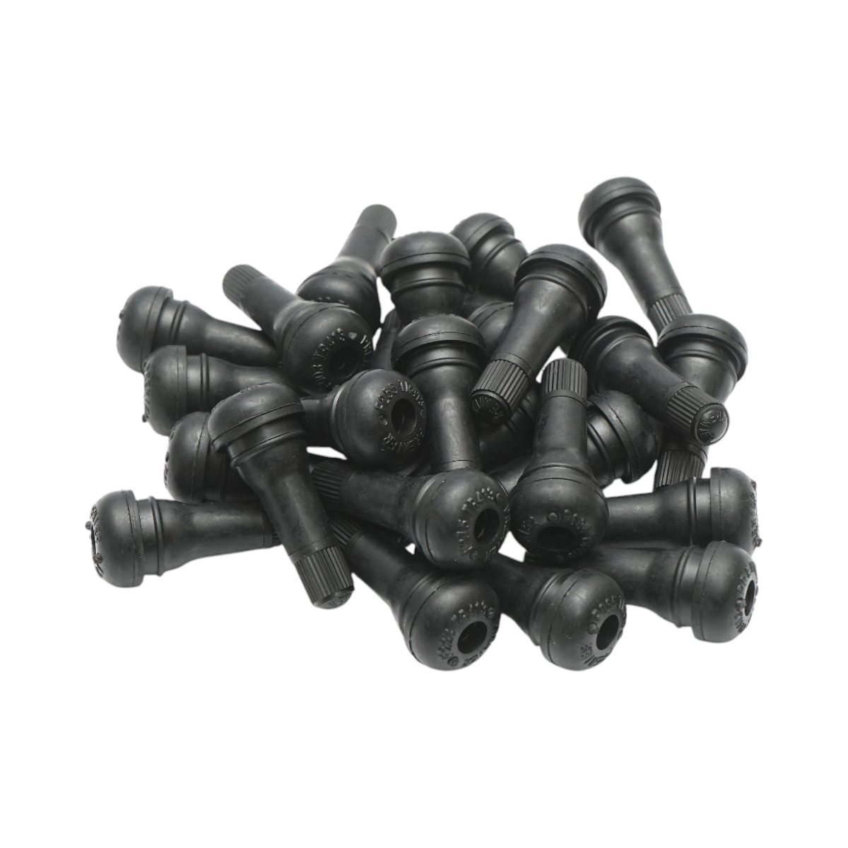 Set di 100 valvole per ruote tubeless TR413 EPDM con inserto metallico in ottone