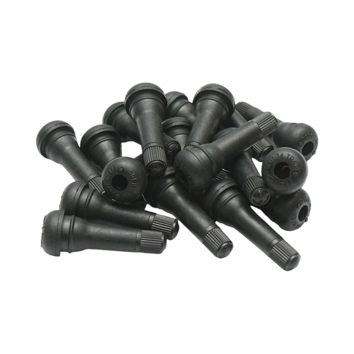 Set di 100 valvole per ruote tubeless TR414 EPDM con inserto metallico in ottone