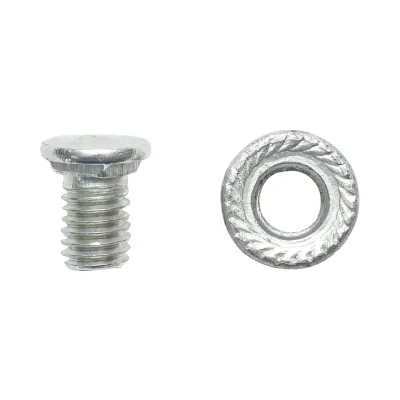 Set di 100 viti con dadi M8x12mm per elemento di collegamento grondaia metallica - immagine 3