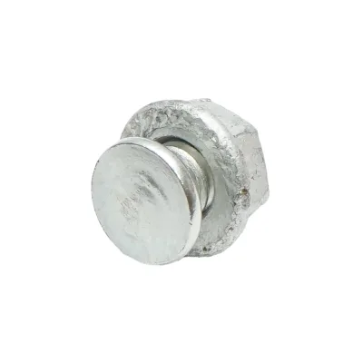 Set di 100 viti con dadi M8x12mm per elemento di collegamento grondaia metallica - immagine 2