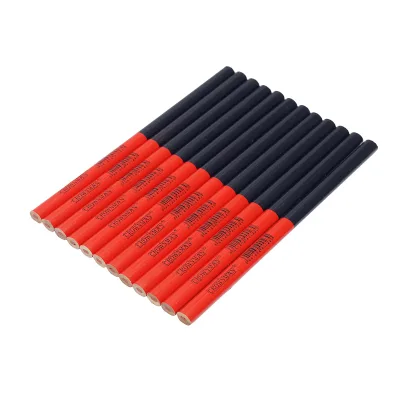 Set di 12 matite ovali per falegnameria e edilizia, 178x4,2x2 mm, marca Crownman. - immagine 2