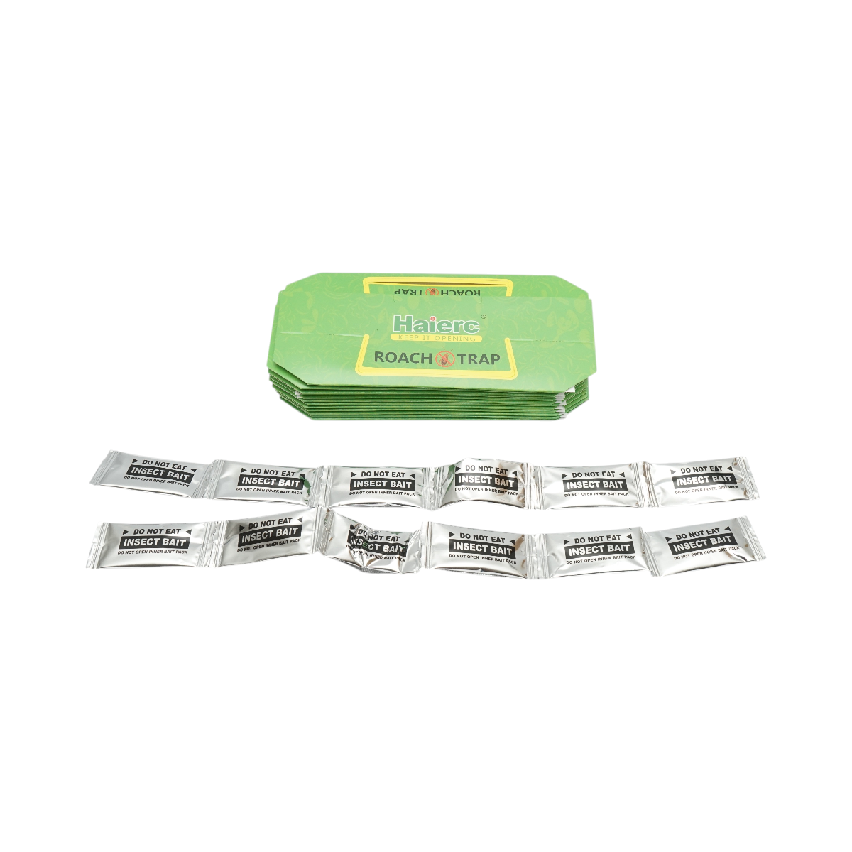 Set di 12 trappole adesive con colla ed esca per scarafaggi e insetti, 10x15 cm.