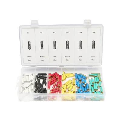 Set di 120 fusibili cilindrici ceramici per auto - immagine 2