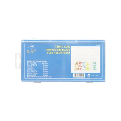 Set di 120 fusibili elettrici auto piatti mini - immagine 3