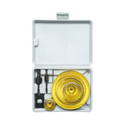 Set di 13 punte circolari da 19-127 mm per cartongesso, legno, PVC 17 pezzi - immagine 2