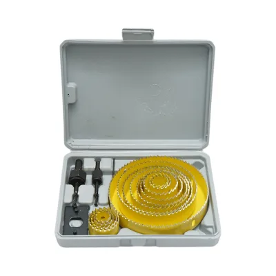Set di 13 punte circolari da 19-127 mm per cartongesso, legno, PVC 17 pezzi