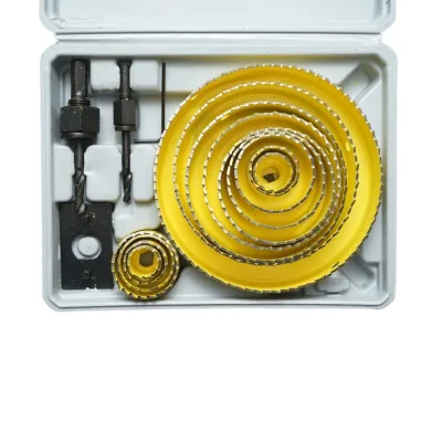Set di 13 punte circolari da 19-127 mm per cartongesso, legno, PVC 17 pezzi - immagine 3