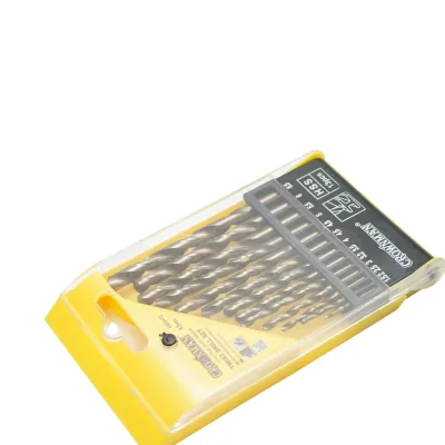 Set di 13 punte elicoidali HSS 1,5-6,5 mm DIN 338 con gambo cilindrico per metallo Crownman - immagine 3