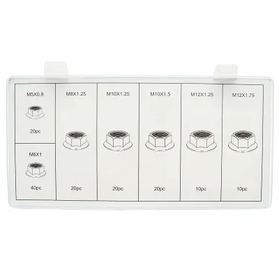 Set di 140 dadi autobloccanti con flangia Breckner Germany - immagine 2