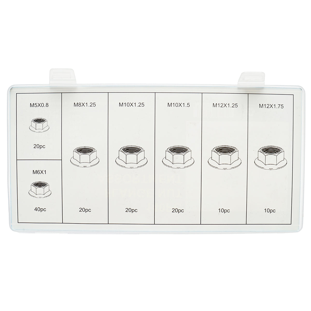 Set di 140 dadi autobloccanti con flangia Breckner Germany - immagine 2
