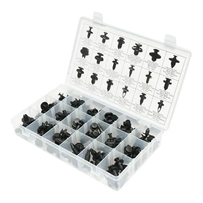 Set di 164 clip e morsetti di fissaggio per auto in plastica Breckner Germany