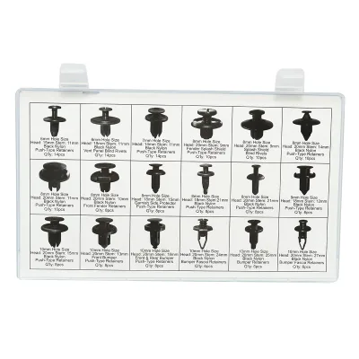 Set di 164 clip e morsetti di fissaggio per auto in plastica Breckner Germany - immagine 2
