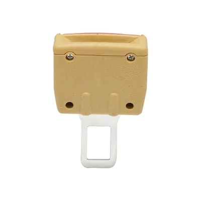 Set di 2 adattatori beige per cinture di sicurezza per auto - immagine 2