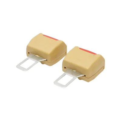 Set di 2 adattatori beige per cinture di sicurezza per auto - immagine 3