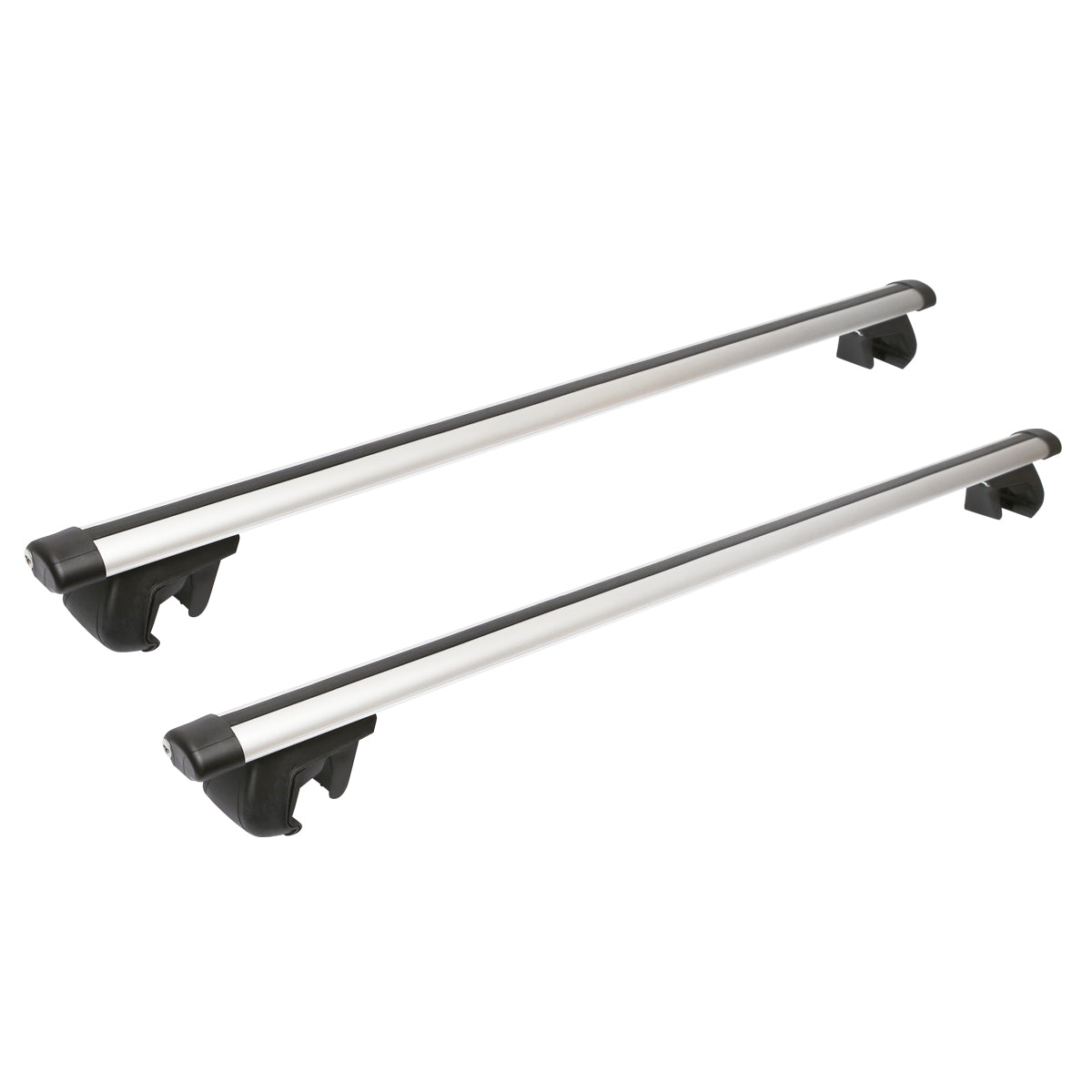 Set di 2 barre portatutto in alluminio con sistema antifurto 1200mm Breckner Germany