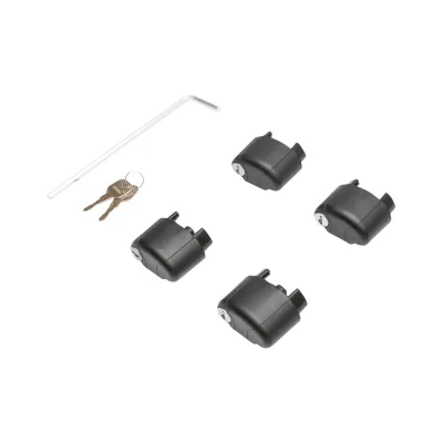 Set di 2 barre portatutto in alluminio con sistema antifurto 1200mm Breckner Germany - immagine 5