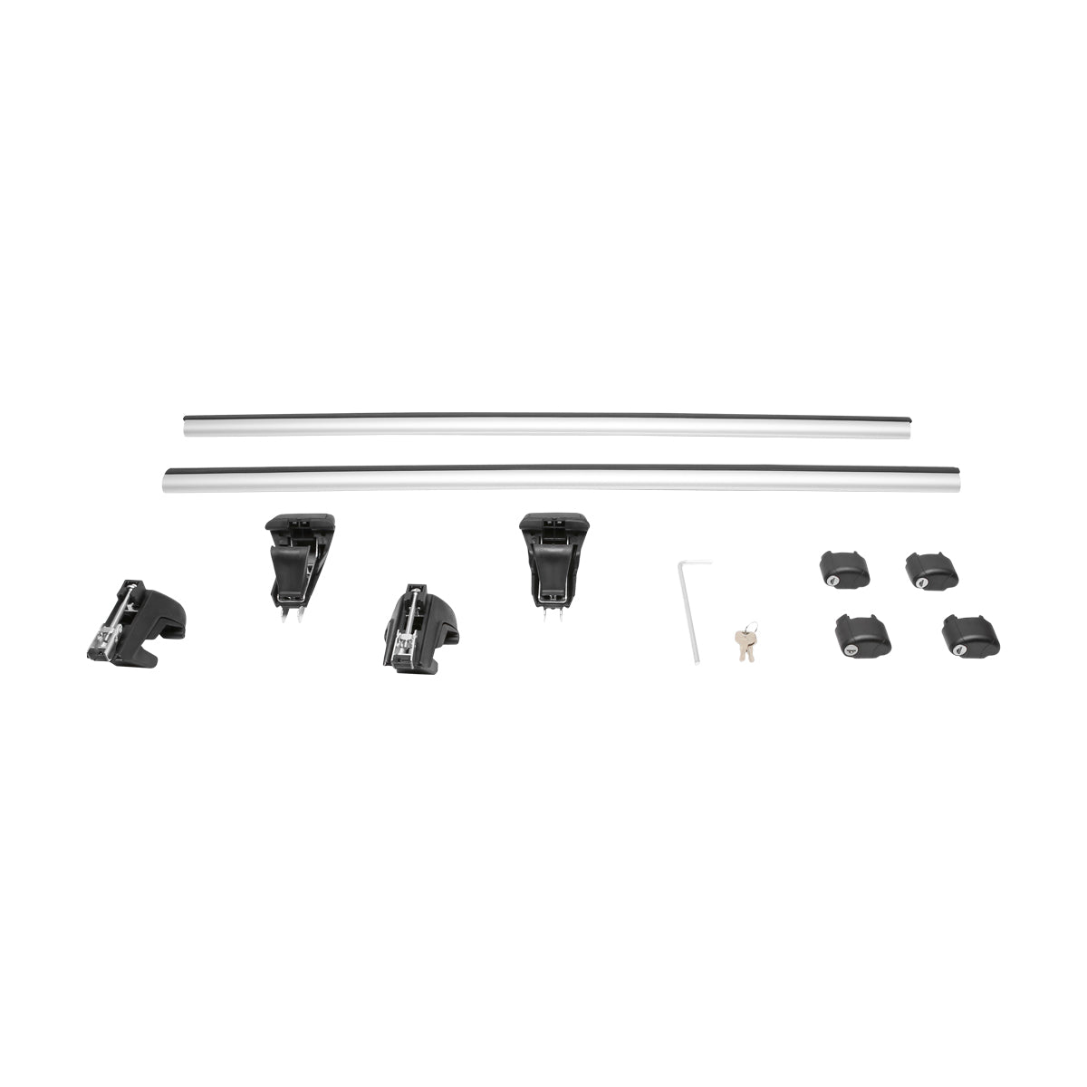 Set di 2 barre portatutto in alluminio con sistema antifurto 1200mm Breckner Germany - immagine 3