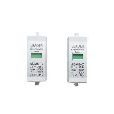 Set di 2 cartucce per scaricatore di sovratensione AC SPD 2P-40KA Leader