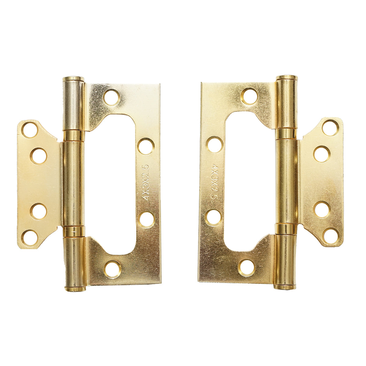 Set di 2 cerniere complanari 100×73 mm zincate con viti - immagine 2