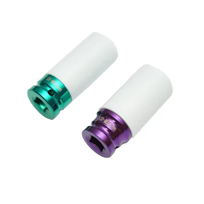 Set di 2 chiavi tubolari per dadi ruota 1/2 di impatto con protezione, 22 mm e 23 mm, Breckner Germany - immagine 2