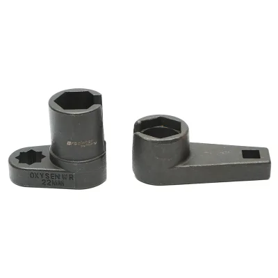 Set di 2 chiavi tubolari per sensore di ossigeno e sonda lambda, 22mm Breckner Germany