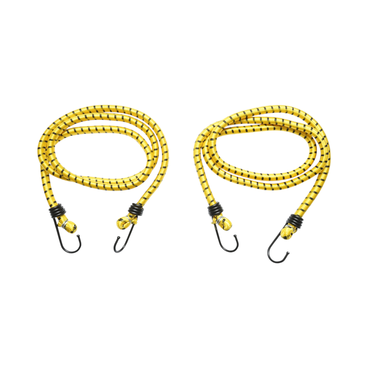 Set di 2 corde elastiche con ganci 10x1200mm per l'ancoraggio del carico Crownman