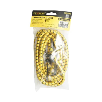 Set di 2 corde elastiche con ganci 10x1200mm per l'ancoraggio del carico Crownman - immagine 2