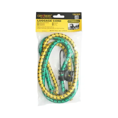 Set di 2 corde elastiche con ganci 10x800mm per l'ancoraggio del carico Crownman - immagine 2