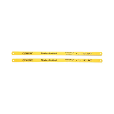 Set di 2 lame flessibili bimetalliche per seghetto da 300 mm, 24 denti, marca Crownman.