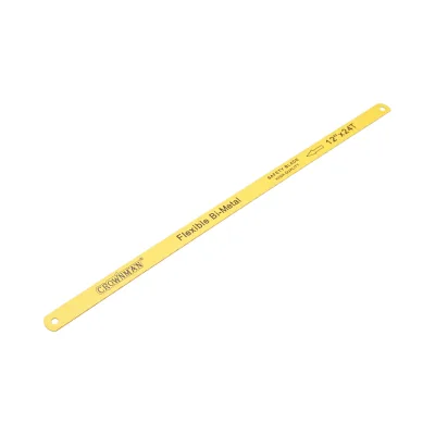 Set di 2 lame flessibili bimetalliche per seghetto da 300 mm, 24 denti, marca Crownman. - immagine 2