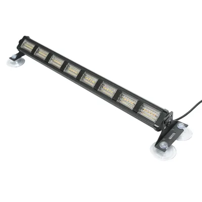 Set di 2 lampade stroboscopiche a LED con ventose, 96W, 9-30V, 5 colori, 8 moduli 385x40x36mm - immagine 5