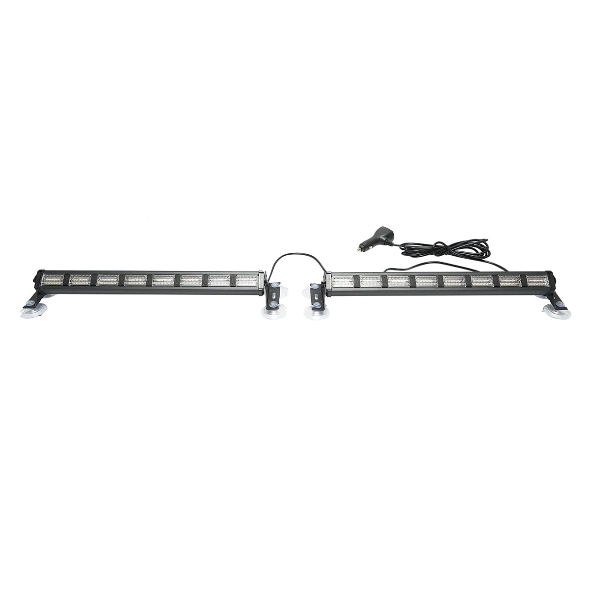 Set di 2 lampade stroboscopiche a LED con ventose, 96W, 9-30V, 5 colori, 8 moduli 385x40x36mm