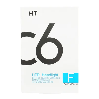 Set di 2 lampadine LED H7 36W/3800LM C6-H7, 12V, 6500K - immagine 6