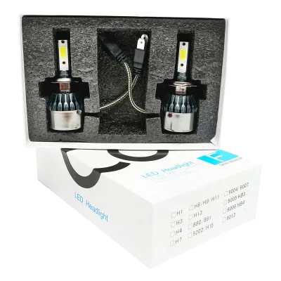 Set di 2 lampadine LED H7 36W/3800LM C6-H7, 12V, 6500K