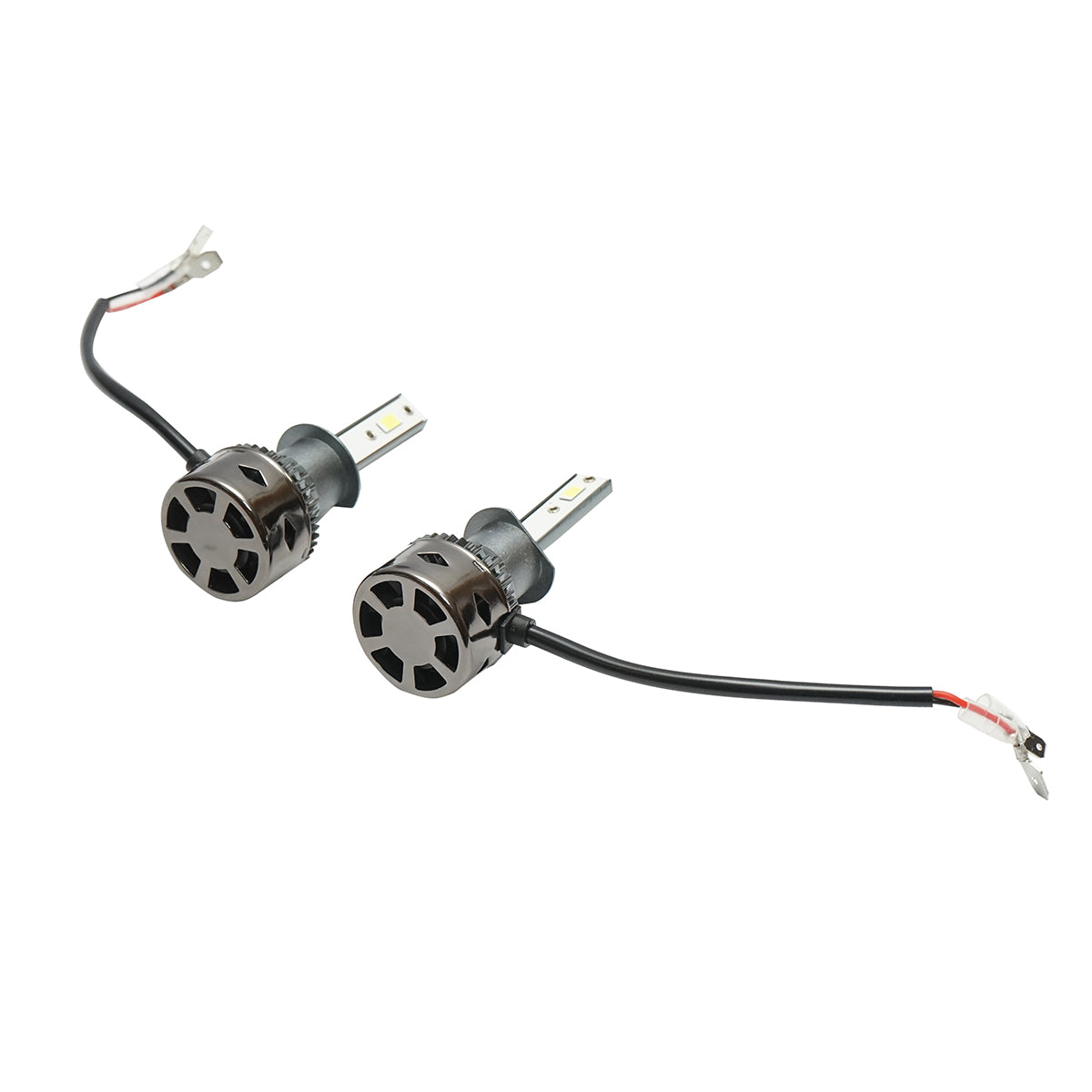 Set di 2 lampadine LED per auto H1, 27W, 12V, luce bianca fredda - immagine 4