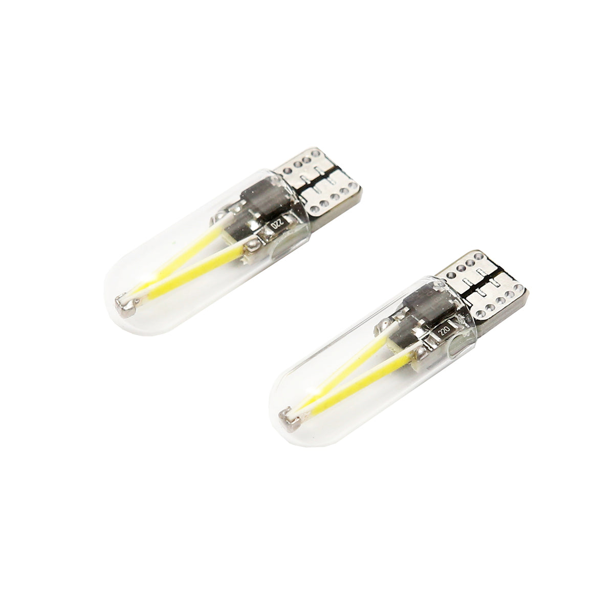 Set di 2 lampadine LED SMD 12V T10 0,04A luce fredda - immagine 3