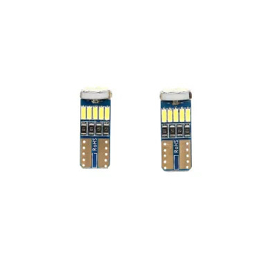 Set di 2 lampadine LED SMD 12V T10 0,05A luce fredda