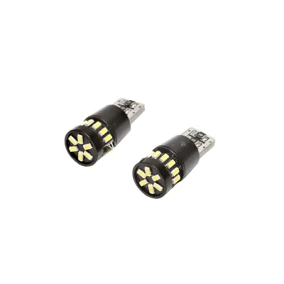 Set di 2 lampadine LED SMD 12V T10 0,12A luce calda - immagine 3