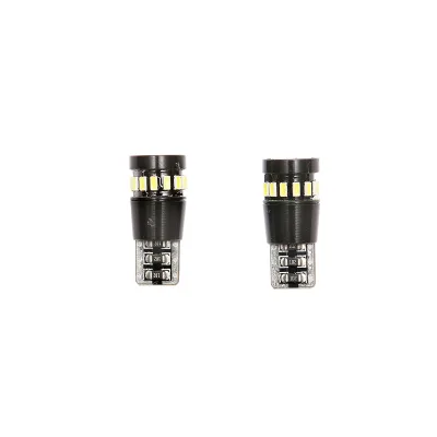 Set di 2 lampadine LED SMD 12V T10 0,12A luce calda