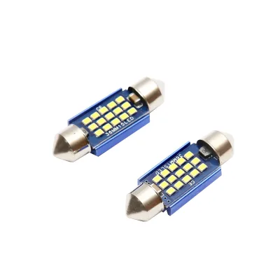 Set di 2 lampadine LED SMD SOFIT 36mm 12V 0,2A luce fredda - immagine 2