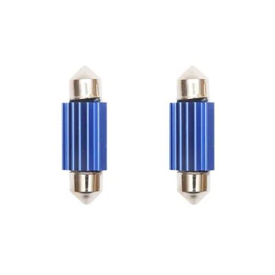 Set di 2 lampadine LED SMD SOFIT 36mm 12V 0,2A luce fredda - immagine 3